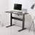 Biurko pneumatyczne gamingowe Rebel Office z regulacją wysokości RB-0200 Rebel dla dziecka i dorosłego do grania pracy siedzącej i stojącej szkoły lekcji ergonomia ergonomiczne