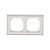 Ramka 2- krotna Simon 55 TR2/143 Kontakt-Simon aluminium mat