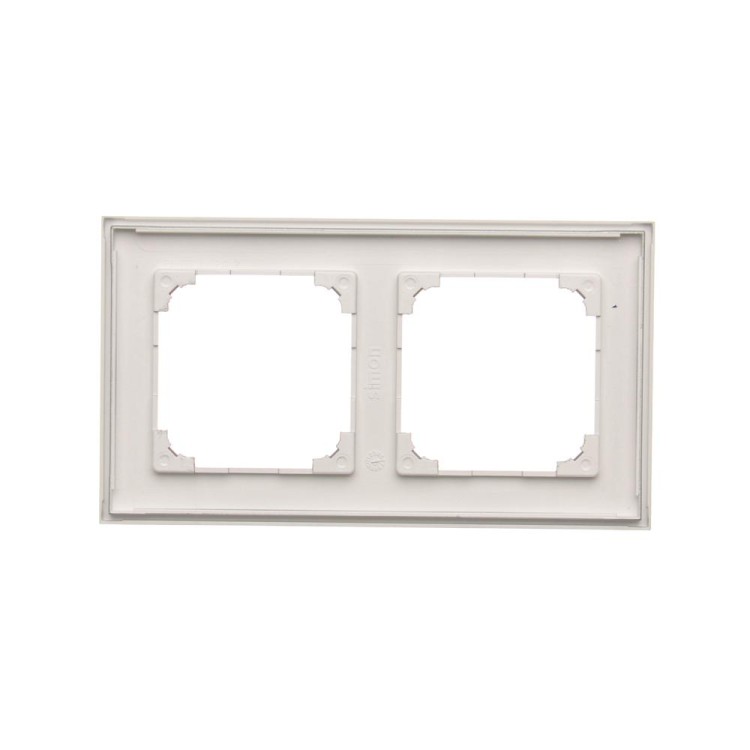 Ramka 2- krotna Simon 55 TR2/143 Kontakt-Simon aluminium mat