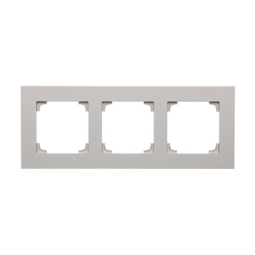Ramka 3- krotna Simon 55 TR3/143 Kontakt-Simon aluminium mat