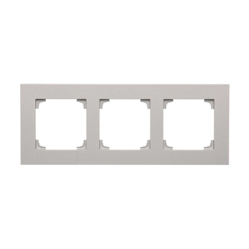 Ramka 3- krotna Simon 55 TR3/143 Kontakt-Simon aluminium mat