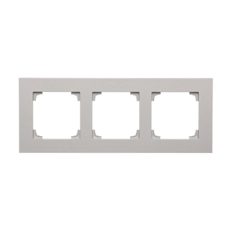 Ramka 3- krotna Simon 55 TR3/143 Kontakt-Simon aluminium mat