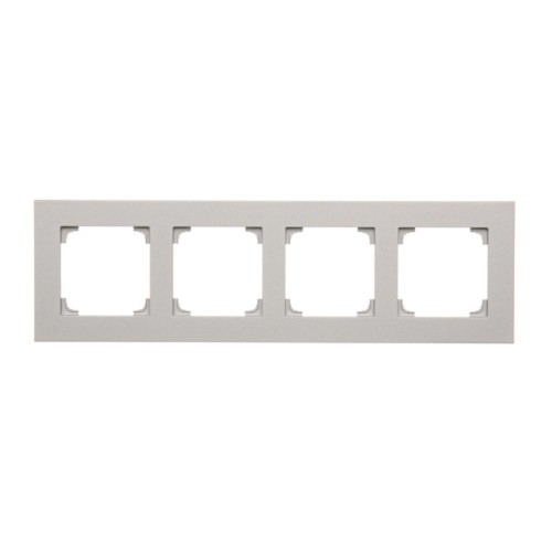 Ramka 4- krotna Simon 55 TR4/143 Kontakt-Simon aluminium mat
