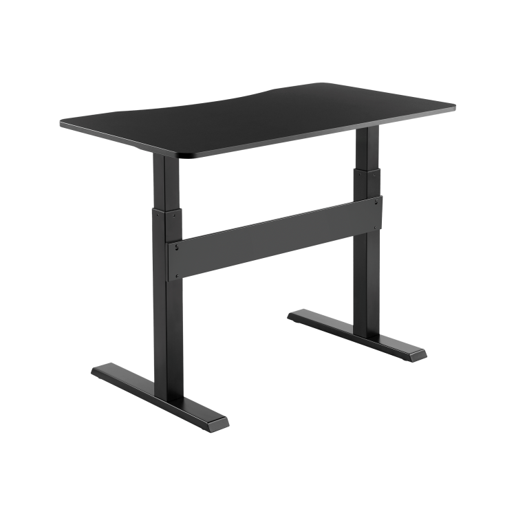 Biurko pneumatyczne gamingowe Rebel Office z regulacją wysokości RB-0200 Rebel dla dziecka i dorosłego do grania pracy siedzącej i stojącej szkoły lekcji ergonomia ergonomiczne