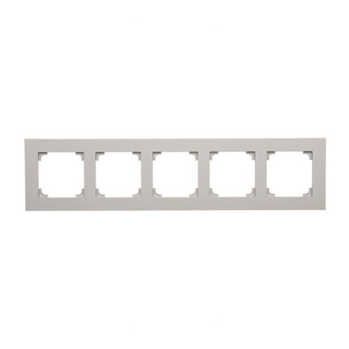 Ramka 5- krotna Simon 55 TR5/143 Kontakt-Simon aluminium mat