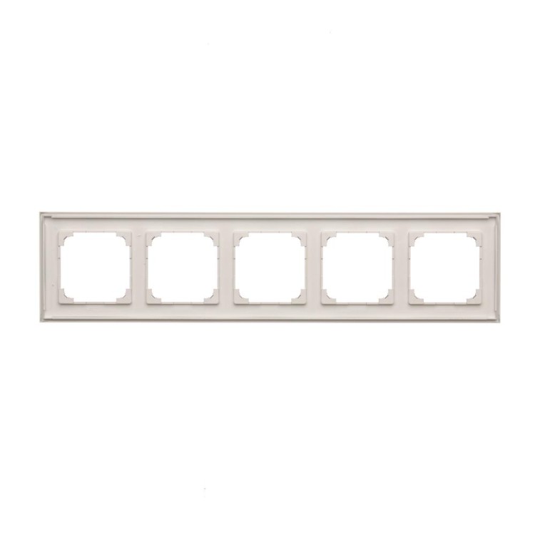 Ramka 5- krotna Simon 55 TR5/143 Kontakt-Simon aluminium mat