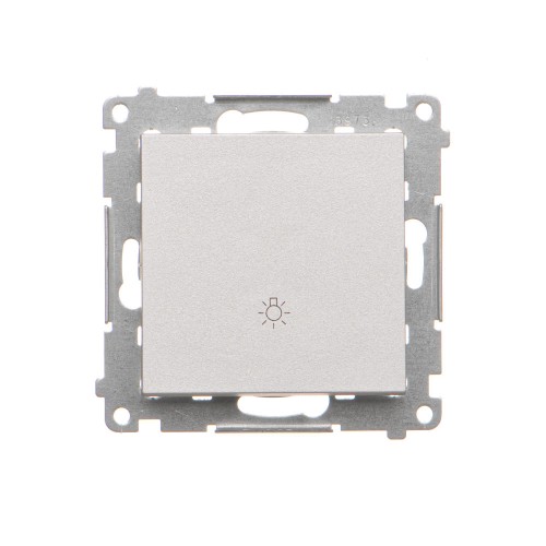 Przycisk "światło" Simon 55 TS1.01/143 Kontakt-Simon aluminium mat