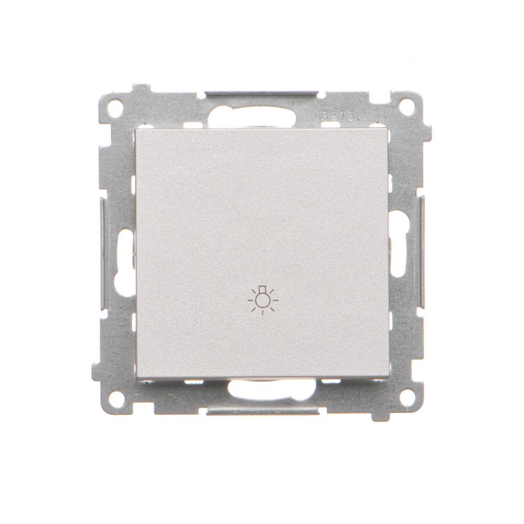 Przycisk "światło" Simon 55 TS1.01/143 Kontakt-Simon aluminium mat