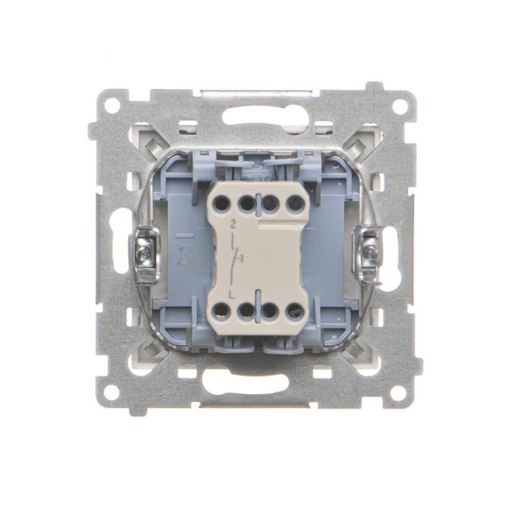 Przycisk "światło" Simon 55 TS1.01/143 Kontakt-Simon aluminium mat