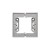 Puszka natynkowa składana, pojedyncza Simon 55 TSC/143 Kontakt-Simon aluminium mat