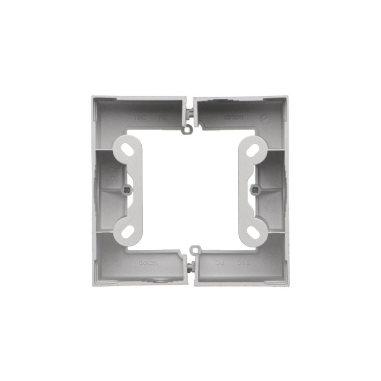 Puszka natynkowa składana, pojedyncza Simon 55 TSC/143 Kontakt-Simon aluminium mat