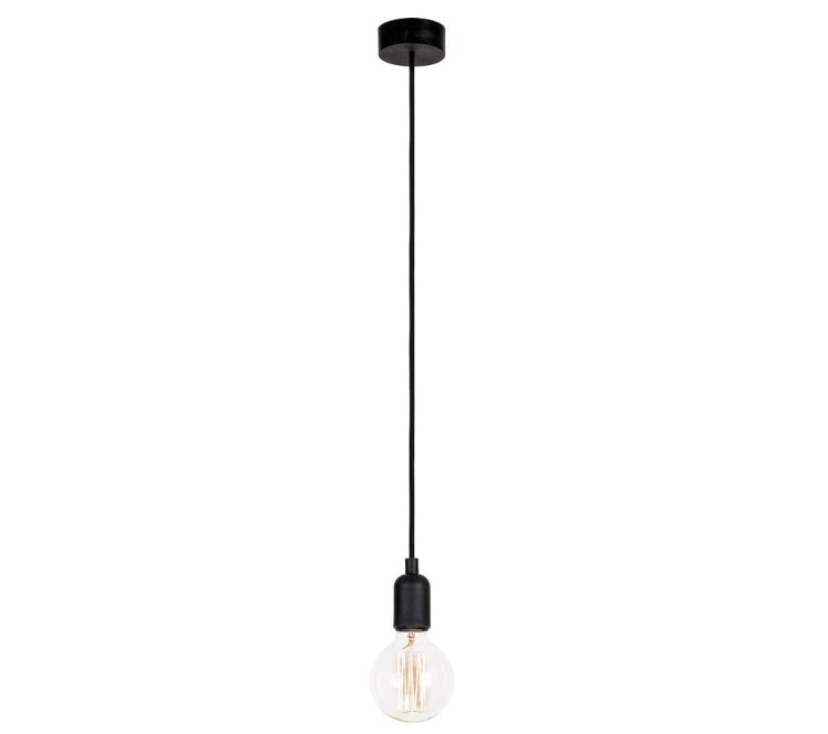 Lampa sufitowa wisząca Industrialna Loft SILICONE I BLACK 6404 NOWODVORSKI Lighting E27 nowoczesna oprawa oświetleniowa żyrandol czarny czarna pojedynczy zwis Inspiracje Premium