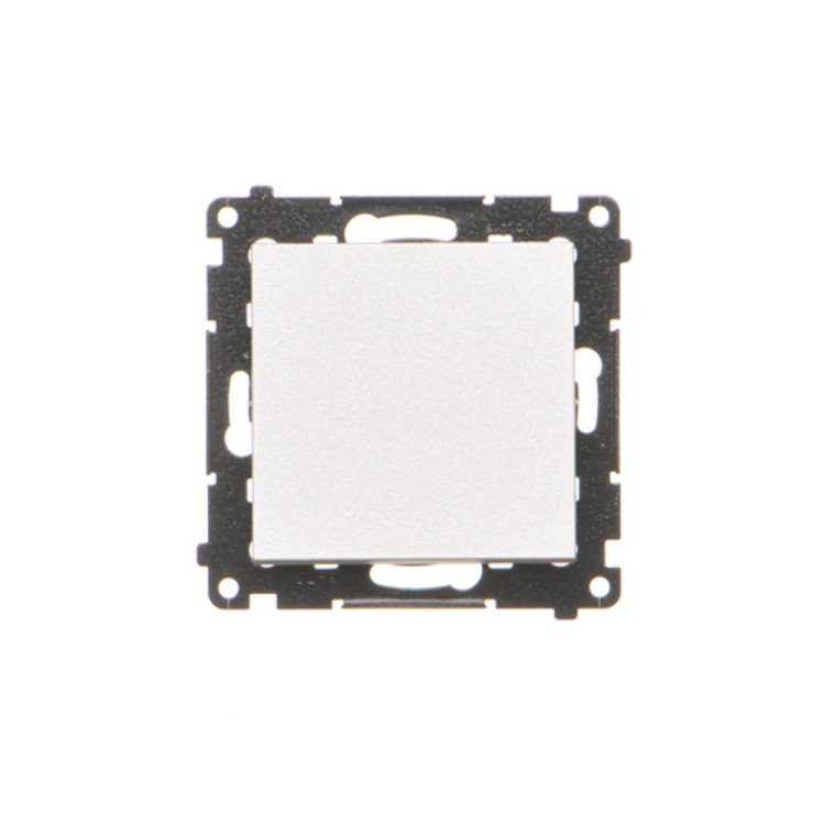 Łącznik jednobiegunowy Simon 55 TW1.01/143 Kontakt-Simon aluminium mat