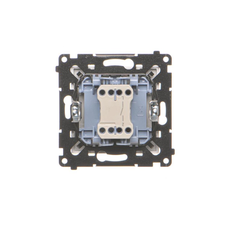 Łącznik jednobiegunowy Simon 55 TW1.01/143 Kontakt-Simon aluminium mat