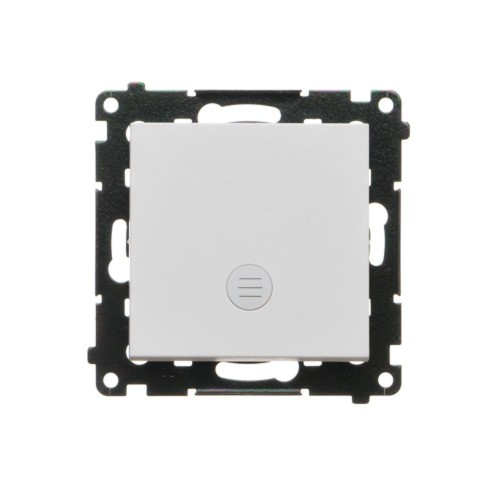 Łącznik jednobiegunowy z podświetleniem LED Simon 55 TW1L.01/114 Kontakt-Simon jasnoszary mat