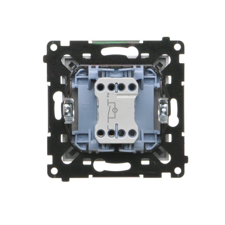 Łącznik jednobiegunowy z podświetleniem LED Simon 55 TW1L.01/114 Kontakt-Simon jasnoszary mat