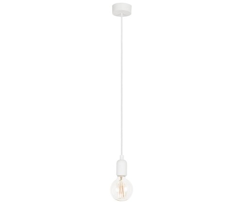 Lampa sufitowa wisząca Industrialna Loft SILICONE I WHITE 6403 NOWODVORSKI Lighting E27 nowoczesna oprawa oświetleniowa żyrandol biały pojedynczy zwis Inspiracje Premium