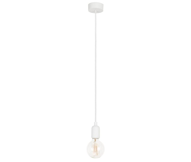 Lampa sufitowa wisząca Industrialna Loft SILICONE I WHITE 6403 NOWODVORSKI Lighting E27 nowoczesna oprawa oświetleniowa żyrandol biały pojedynczy zwis Inspiracje Premium
