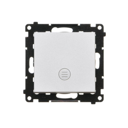Łącznik jednobiegunowy z podświetleniem LED Simon 55 TW1L.01/143 Kontakt-Simon aluminium mat