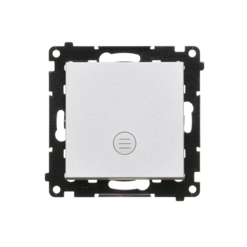 Łącznik jednobiegunowy z podświetleniem LED Simon 55 TW1L.01/143 Kontakt-Simon aluminium mat