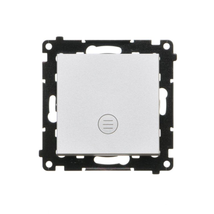 Łącznik jednobiegunowy z podświetleniem LED Simon 55 TW1L.01/143 Kontakt-Simon aluminium mat
