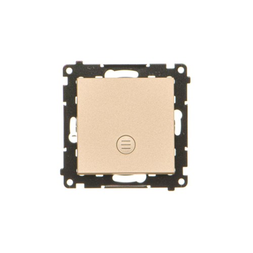 Łącznik jednobiegunowy z podświetleniem LED Simon 55 TW1L.01/144 Kontakt-Simon szampański mat