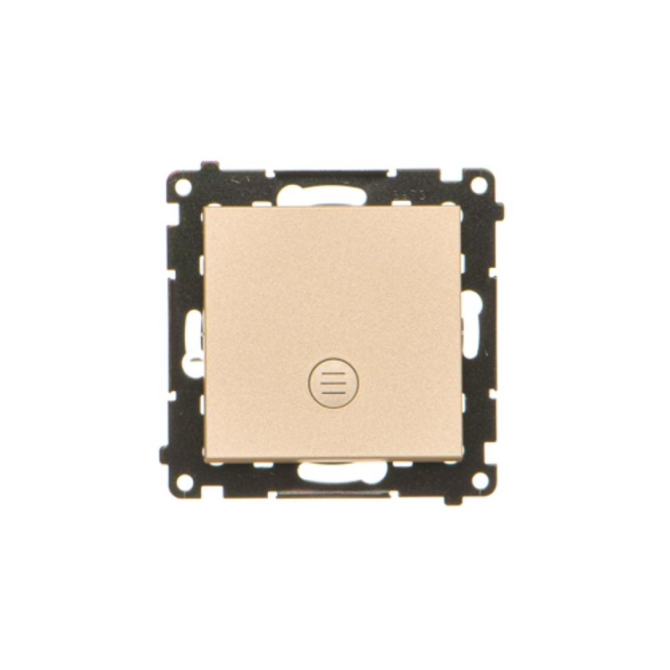 Łącznik jednobiegunowy z podświetleniem LED Simon 55 TW1L.01/144 Kontakt-Simon szampański mat