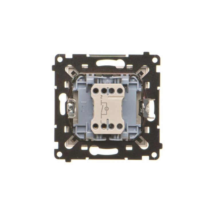 Łącznik jednobiegunowy z podświetleniem LED Simon 55 TW1L.01/144 Kontakt-Simon szampański mat