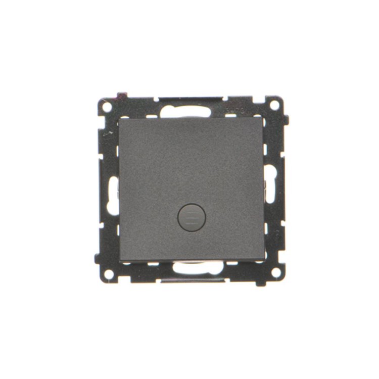 Łącznik jednobiegunowy z podświetleniem LED Simon 55 TW1L.01/149 Kontakt-Simon czarny mat