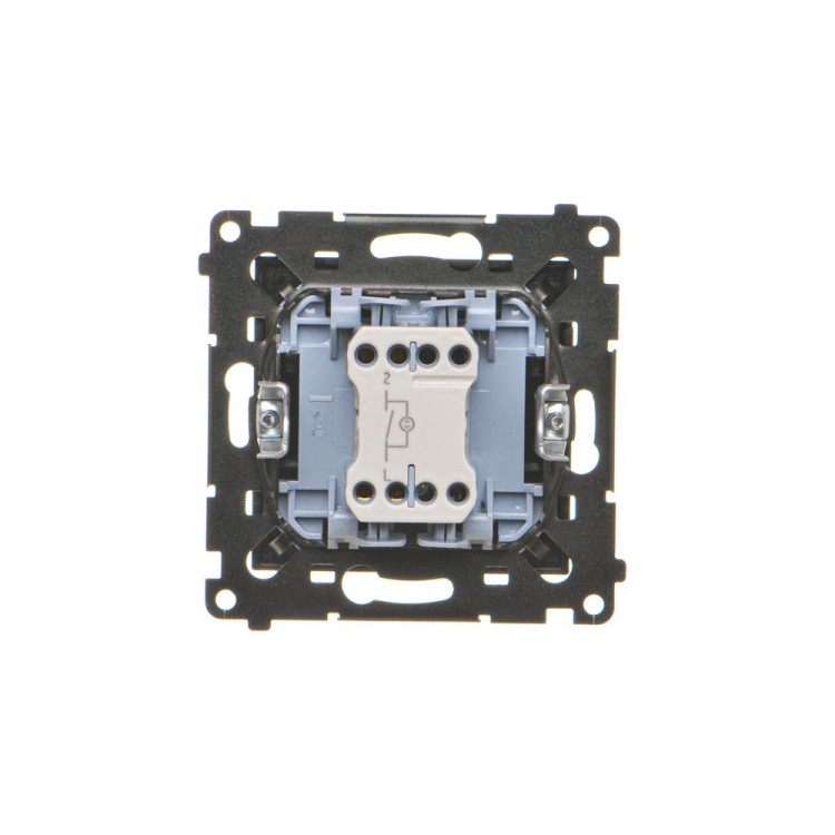 Łącznik jednobiegunowy z podświetleniem LED Simon 55 TW1L.01/149 Kontakt-Simon czarny mat