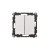 Łącznik jednobiegunowy + przycisk ( 2 klawisze) Simon 55 TW1P1A.01/143 Kontakt-Simon aluminium mat