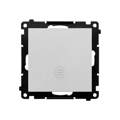 Łącznik jednobiegunowy z sygnalizacją załączenia LED Simon 55 TW1ZL.01/143 Kontakt-Simon aluminium mat