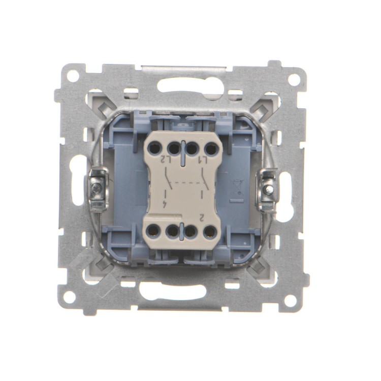 Łącznik dwubiegunowy Simon 55 TW2.01/144 Kontakt-Simon szampański mat