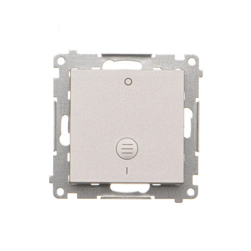Łącznik dwubiegunowy z podświetleniem Simon 55 TW2L.01/143 Kontakt-Simon aluminium mat