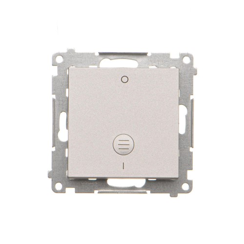 Łącznik dwubiegunowy z podświetleniem Simon 55 TW2L.01/143 Kontakt-Simon aluminium mat