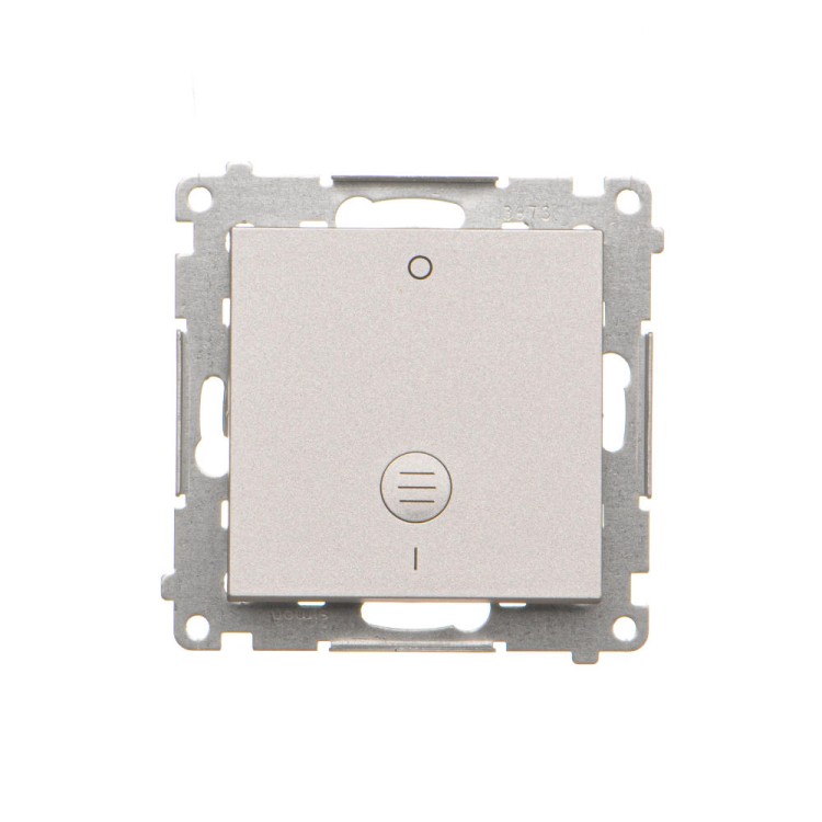 Łącznik dwubiegunowy z podświetleniem Simon 55 TW2L.01/143 Kontakt-Simon aluminium mat