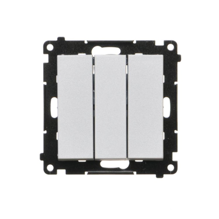 Łącznik potrójny Simon 55 TW31.01/143 Kontakt-Simon aluminium mat