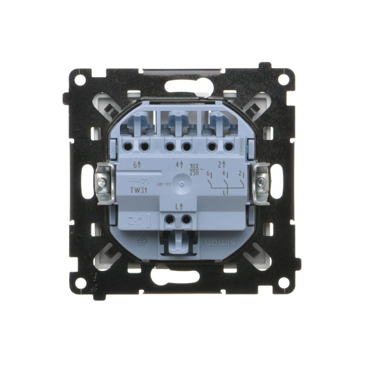 Łącznik potrójny Simon 55 TW31.01/143 Kontakt-Simon aluminium mat