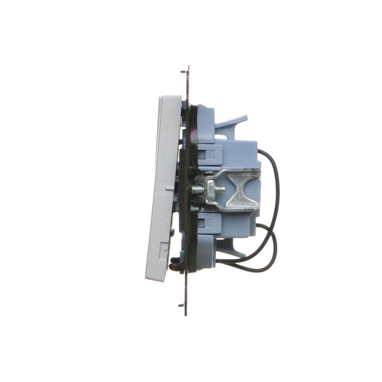 Łącznik potrójny z podświetleniem Simon 55 TW31L.01/143 Kontakt-Simon aluminium mat