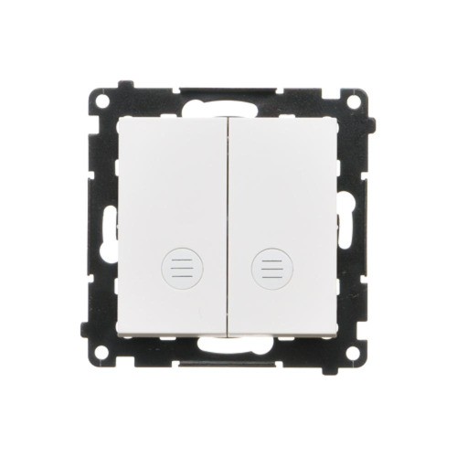 Łącznik świecznikowy z podświetleniem LED do wersji IP20 Simon 55 TW5L2.01/111 Kontakt-Simon biały mat