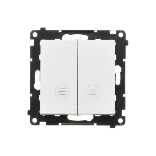 Łącznik świecznikowy z podświetleniem LED do wersji IP20 Simon 55 TW5L2.01/111 Kontakt-Simon biały mat