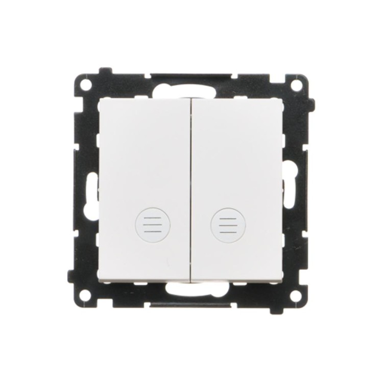 Łącznik świecznikowy z podświetleniem LED do wersji IP20 Simon 55 TW5L2.01/111 Kontakt-Simon biały mat