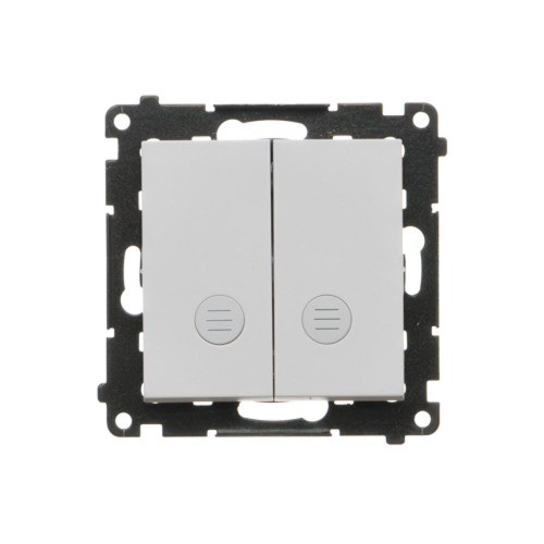Łącznik świecznikowy z podświetleniem LED do wersji IP20 Simon 55 TW5L2.01/114 Kontakt-Simon jasnoszary mat