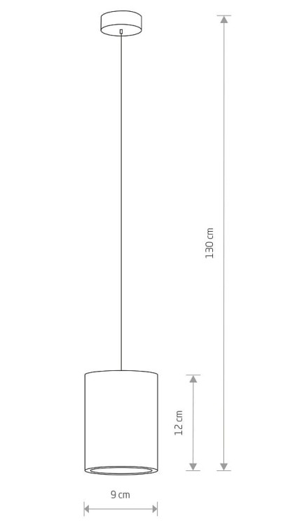 Lampa sufitowa wisząca Industrialna Lof SHY I 9391 NOWODVORSKI Lighting GU10 nowoczesna oprawa oświetleniowa beton żyrandol pojedynczy zwis Inspiracje Premium - Outlet