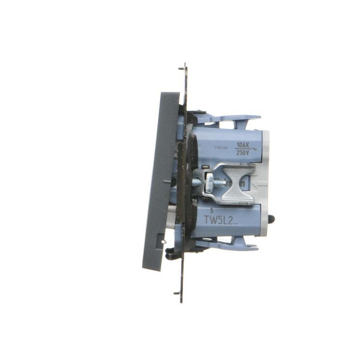 Łącznik świecznikowy z podświetleniem LED do wersji IP20 Simon 55 TW5L2.01/116 Kontakt-Simon grafitowy mat