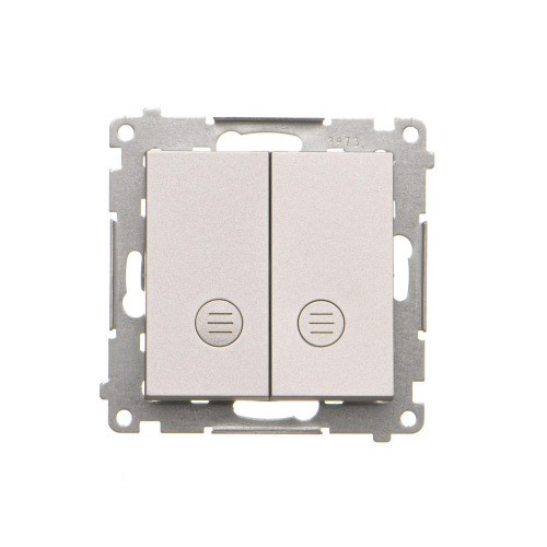 Łącznik świecznikowy z podświetleniem LED do wersji IP20 Simon 55 TW5L2.01/143 Kontakt-Simon aluminium mat