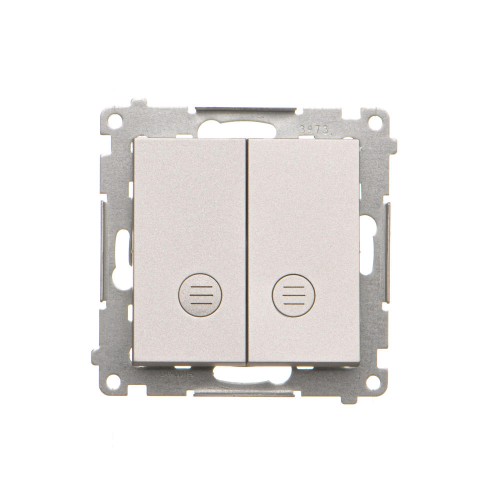 Łącznik świecznikowy z podświetleniem LED do wersji IP20 Simon 55 TW5L2.01/143 Kontakt-Simon aluminium mat