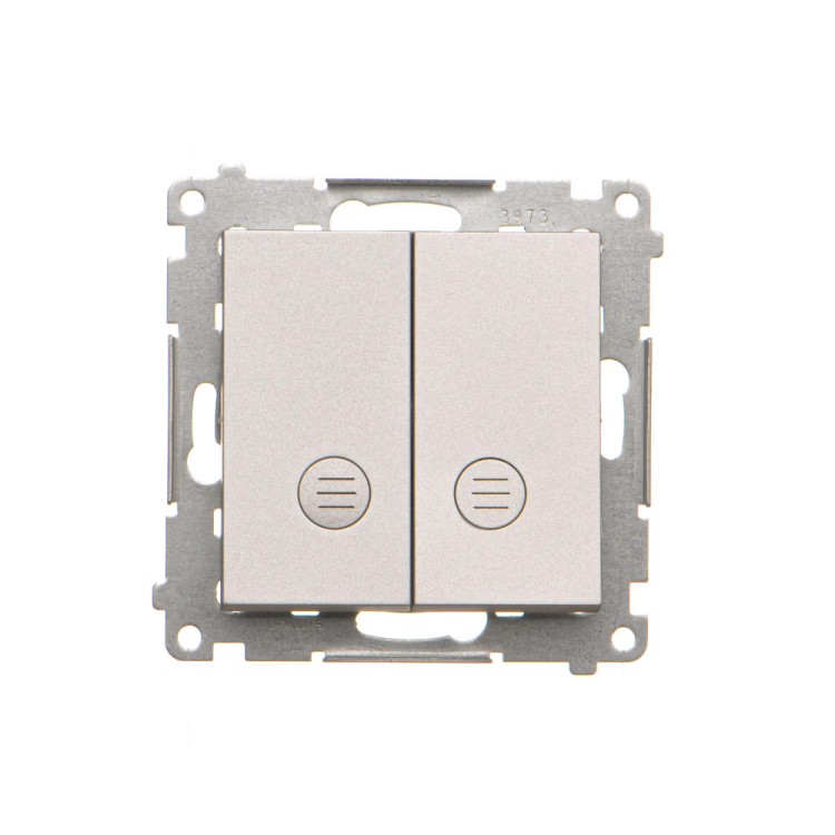 Łącznik świecznikowy z podświetleniem LED do wersji IP20 Simon 55 TW5L2.01/143 Kontakt-Simon aluminium mat