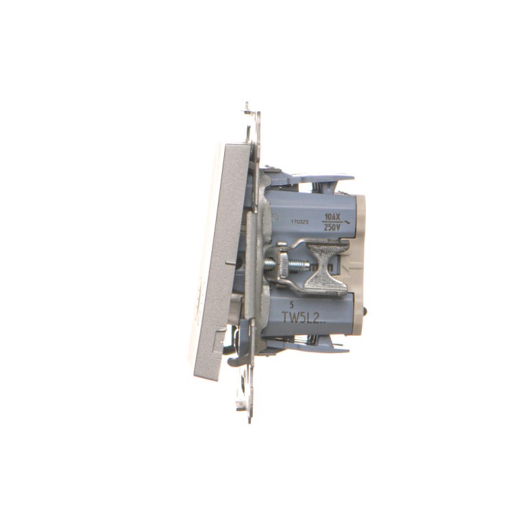 Łącznik świecznikowy z podświetleniem LED do wersji IP20 Simon 55 TW5L2.01/143 Kontakt-Simon aluminium mat