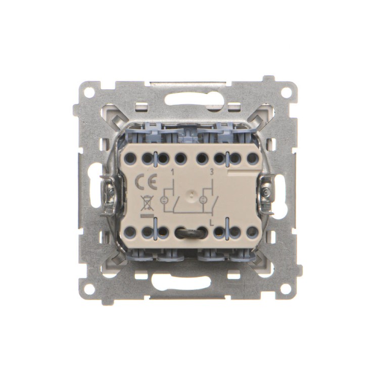Łącznik świecznikowy z podświetleniem LED do wersji IP20 Simon 55 TW5L2.01/143 Kontakt-Simon aluminium mat